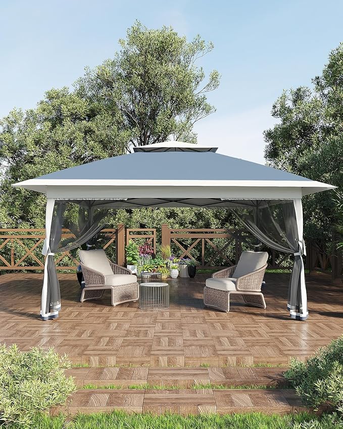 Canopy Tent 13x13 ft, Pop Up Gazebo One-Push Setup - Image 11