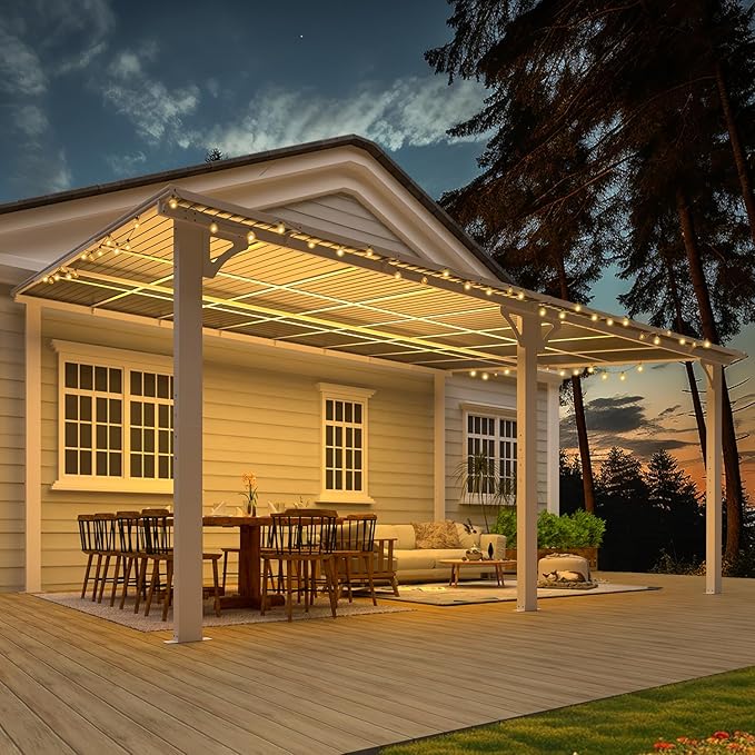 AECOJOY 16' x 12' Gazebo Outdoor Pergola - Image 4