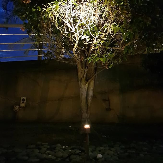HEX 50X Single Solar Spotlight Warm White LED Waterproof Dimmable Dusk to Dawn - Image 7