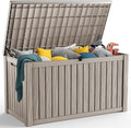 200 Gallon Resin Deck Box, Lockable Patio Outdoor Storage Box by OutdoorLivingPerfected