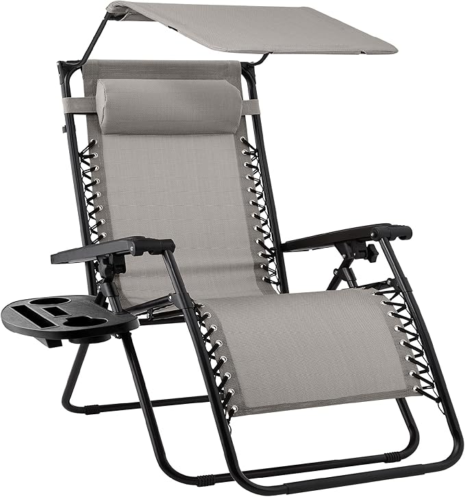 Best Choice Products Folding Zero Gravity Outdoor Recliner Patio Lounge Chair by BestChoiceProducts