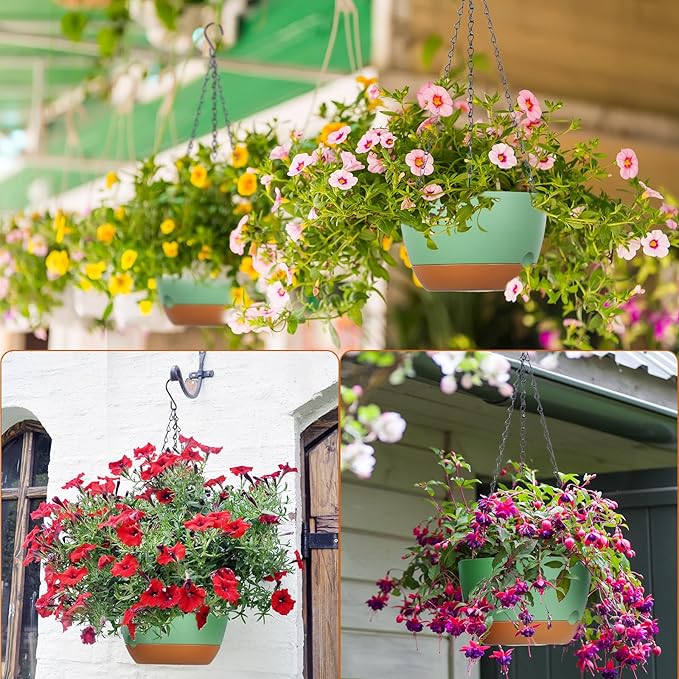 Mumufy 6 Pcs 8 Inch Hanging Planters - Image 6