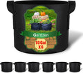 Gardzen 6-Pack 10 Gallon Grow Bags, Aeration Fabric Pots by Gardzen