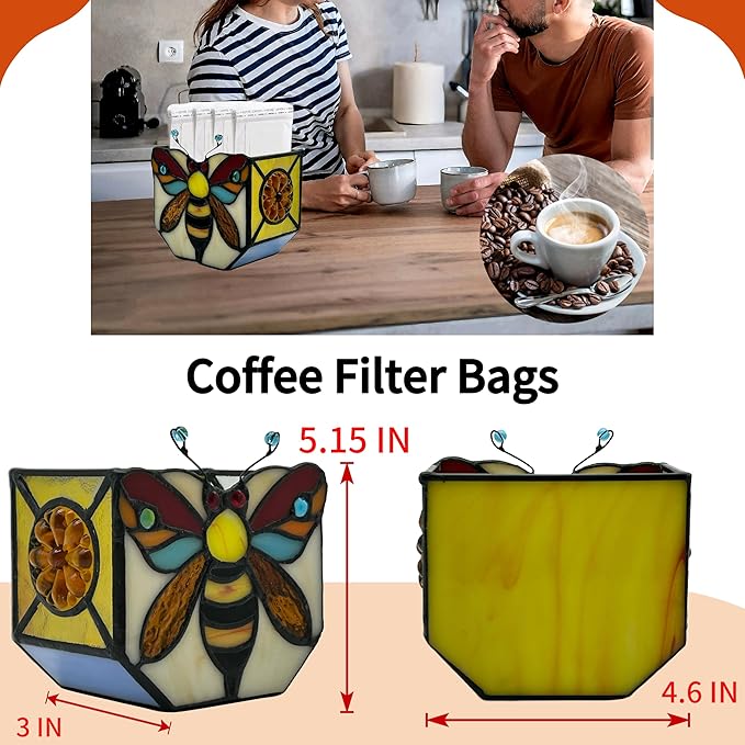 Stained Glass Bee Planter, Plant Pots - Image 5