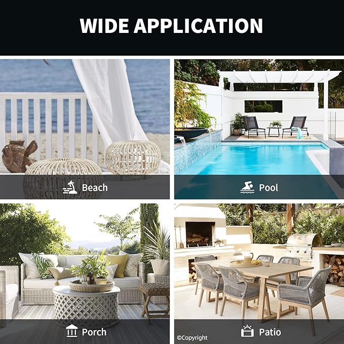 Waterproof Outdoor Curtain W105 x L84 - Image 7