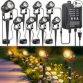 Plug and Play Low Voltage Landscape Lighting Kit, Warm White Waterproof Outdoor by ROLANCHE