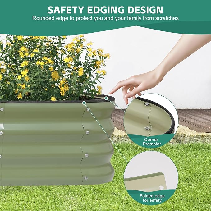5 in 1Galvanized Raised Garden Bed - Image 6