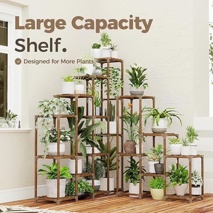 BamWorld Tall Plant Shelf Stand - Image 3