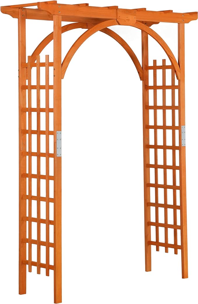 Yaheetech 85in Wooden Garden Trellis Horticulture Garden Arch Arbor by Yaheetech