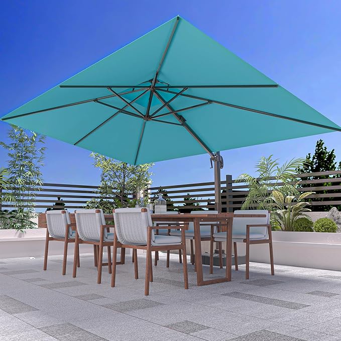 9' X 12' Cantilever Outdoor Patio Umbrellas - Image 8