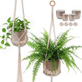 6 Pack Self Watering Hanging Planters Indoor Flower Pots Visible Water Level by Yiyiring