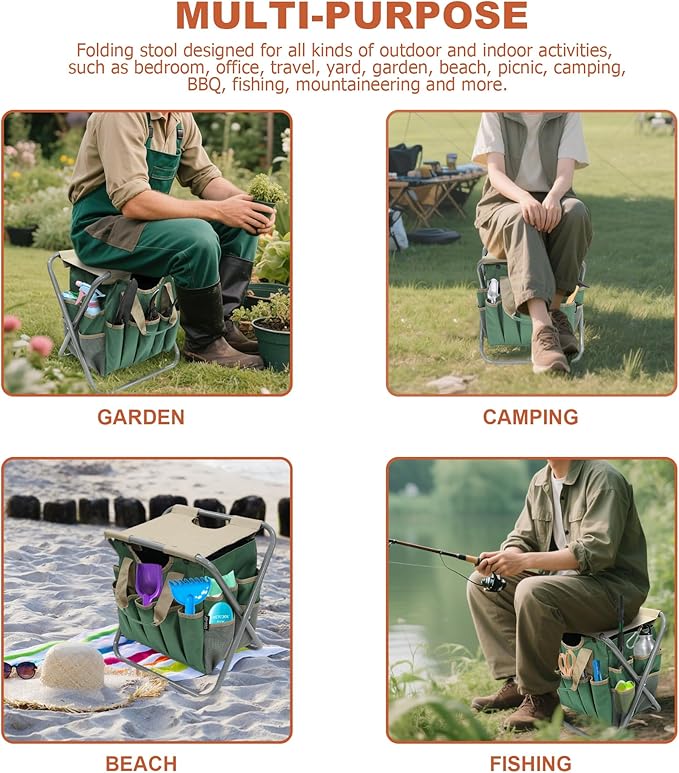 MDSTOP Folding Gardening Stool - Image 7