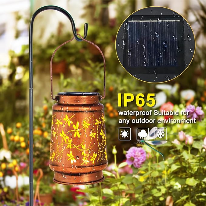 Dragonfly Birthday Gifts for Women Mom Grandma Solar Lanterns Outdoor - Image 4