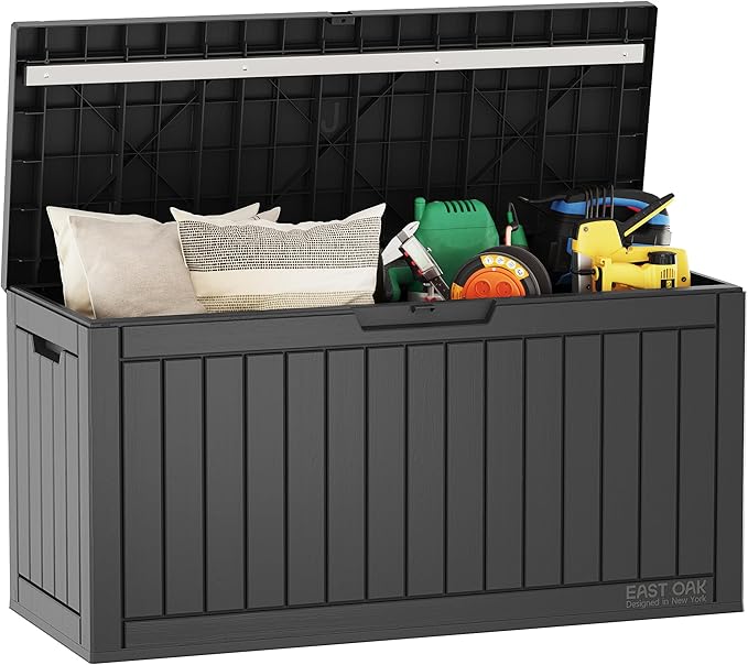 EAST OAK Outdoor Storage Box, 60 Gallon Deck Box Indoor and Outdoor Use by EASTOAK