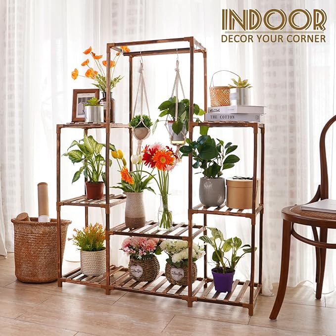 Uneedem Plant Stand Indoor Outdoor Tall Shelf - Image 5