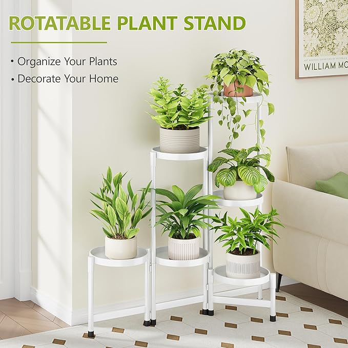 6 Tier Plant Stand Indoor, Tiered Plant Stand Outdoor - Image 2