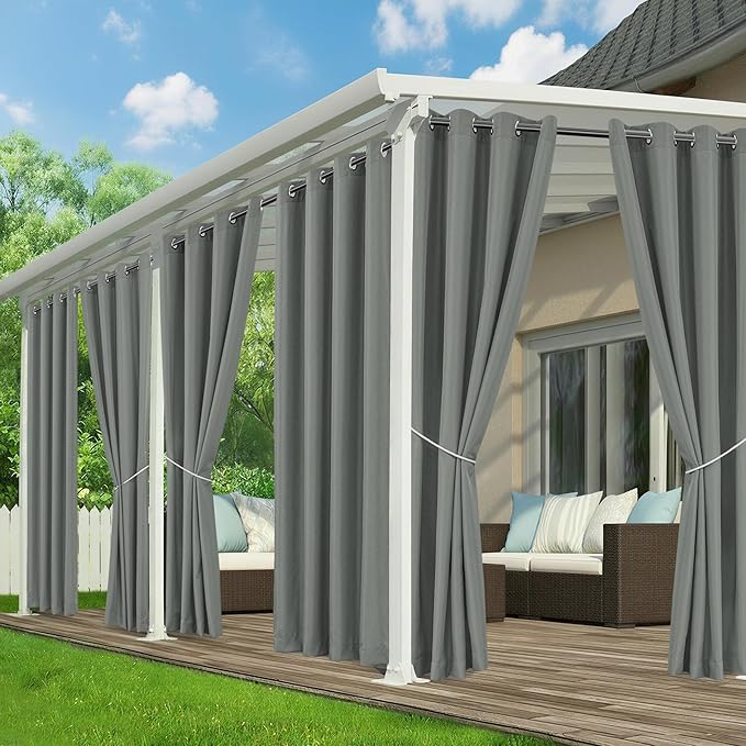 Patio Curtains Outdoor Waterproof by RichSets