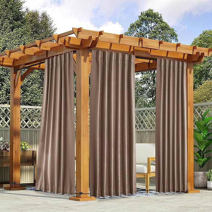 NICETOWN 2 Panels Outdoor Curtains by NICETOWN