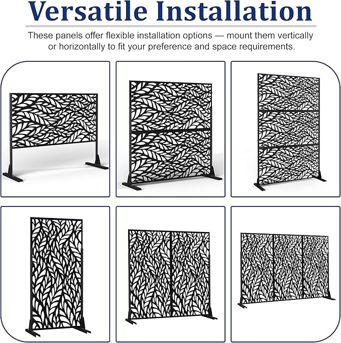 Outdoor Privacy Screen, Freestanding Privacy Fence Panels - Image 5