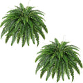 Artificial Boston Fern Bush- Set of 2 Large Artificial Ferns by Unknown