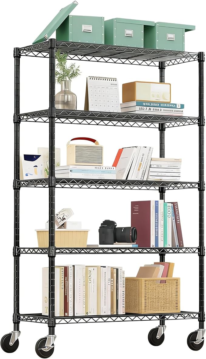 Xcity Storage Shelves, 5 Tier Heavy Duty Metal Shelving Unit, 2000 LBS Capacity by Unknown