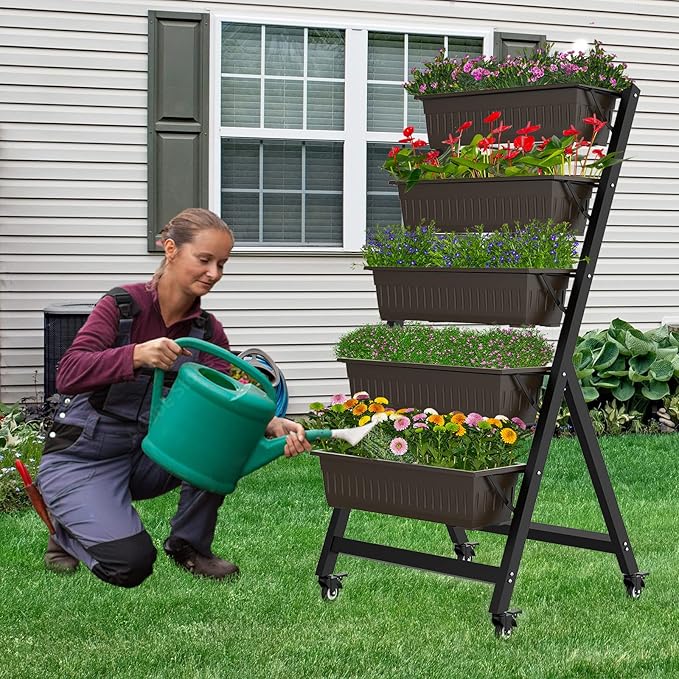 TOREVSIOR 5-Tier Vertical Raised Garden Bed, Vertical Garden Planter - Image 6
