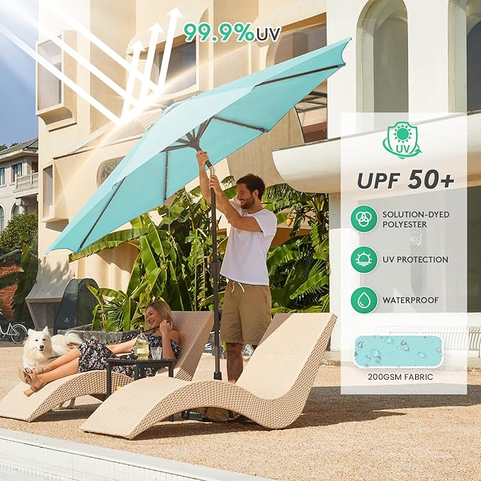 JEAREY 9FT Outdoor Patio Umbrella - Image 4