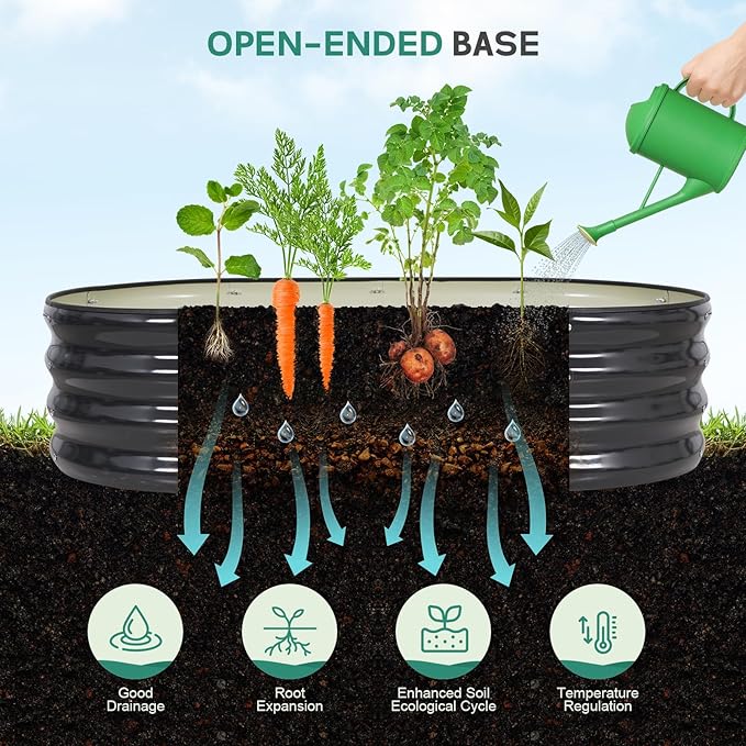 Galvanized Raised Garden Bed Outdoor - Image 5