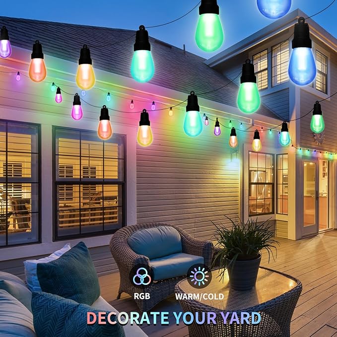 Outdoor String Lights 75FT, Outdoor Lights - Image 7