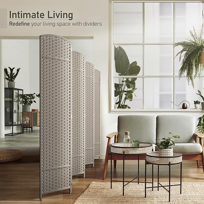Sorbus 8 Panel Room Divider 6 ft. Tall - Image 2