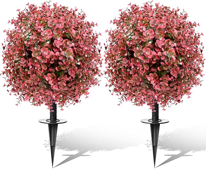 Artificial Topiary Bushes for Outdoors by FAJUNZH