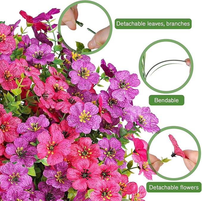 AGIRL 16 Bundles Artificial Flowers - Image 3