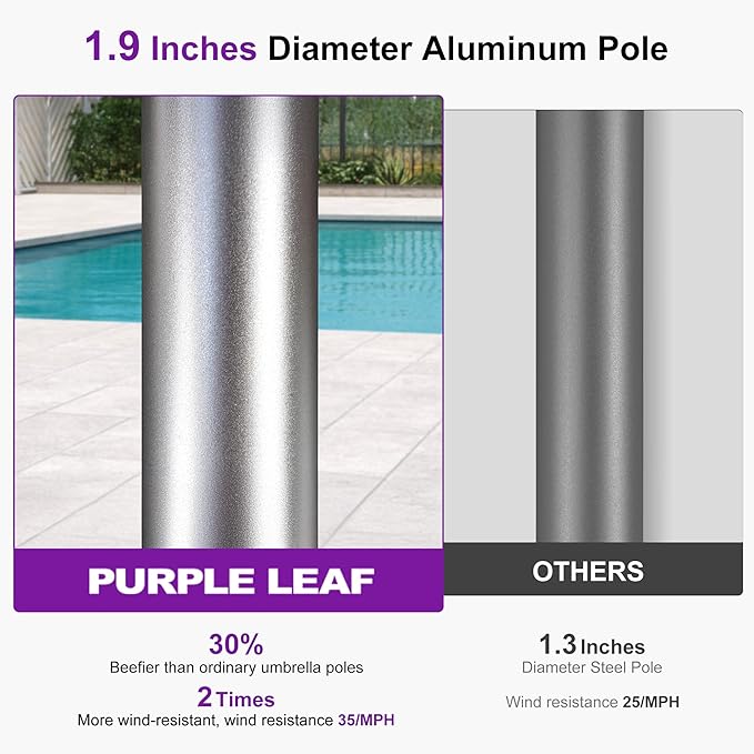 PURPLE LEAF 3-Piece Patio Chaise Lounge Set - Image 7