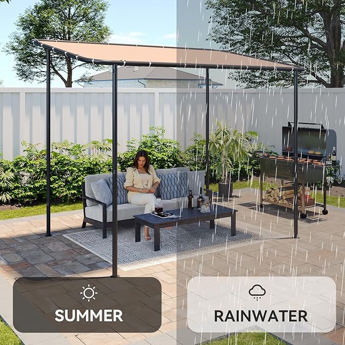 Aoxun 10x6 Lean to Gazebo Outdoor Pergola - Image 3