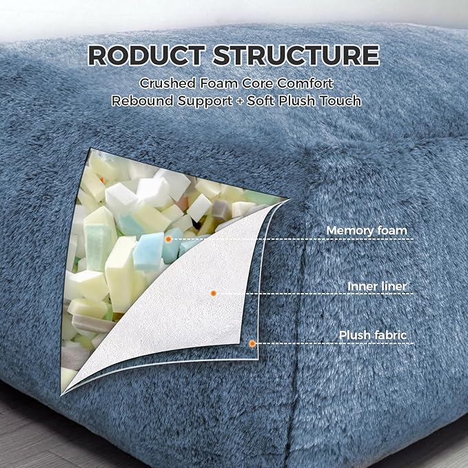 Giant Bean Bag Lounger Chair for Adults - Image 7