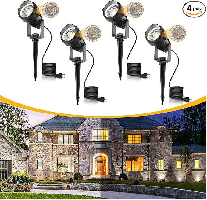 L LOHAS LED 5W Dusk to Dawn Outdoor Lighting, Auto On/Off 6000K Landscape by LLOHASLED