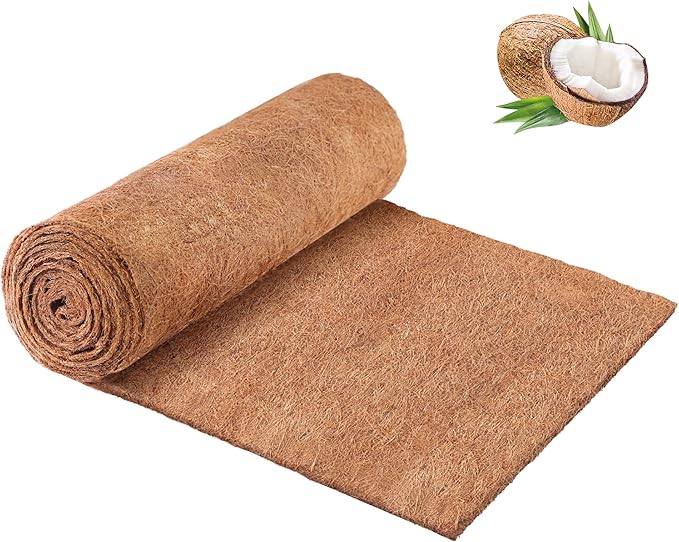REMIAWY Coco Liner Fiber Roll, 16 x 80 Inch Natural Coconut Coir Liner Sheet by GARDENANDTOOL