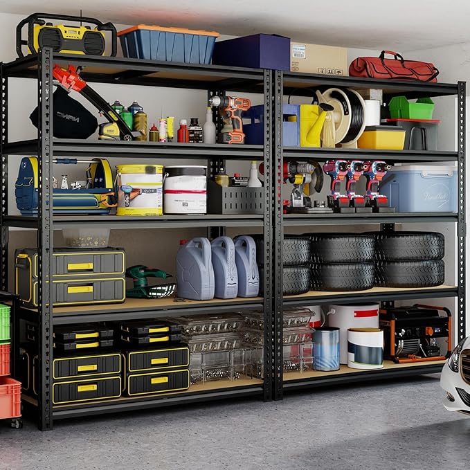 72" H Storage Shelves, Storage Shelves Heavy Duty, 2400LBS Metal Shelving Units - Image 8