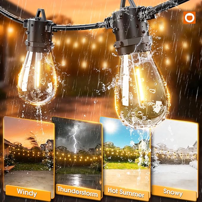 addlon 36FT LED Outdoor String Lights - Image 4