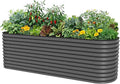 32" Extra Tall Raised Garden Bed Kits, 2.5 x 9.5 x 2.7ft Deep Root 10 in 1 by VegoGarden