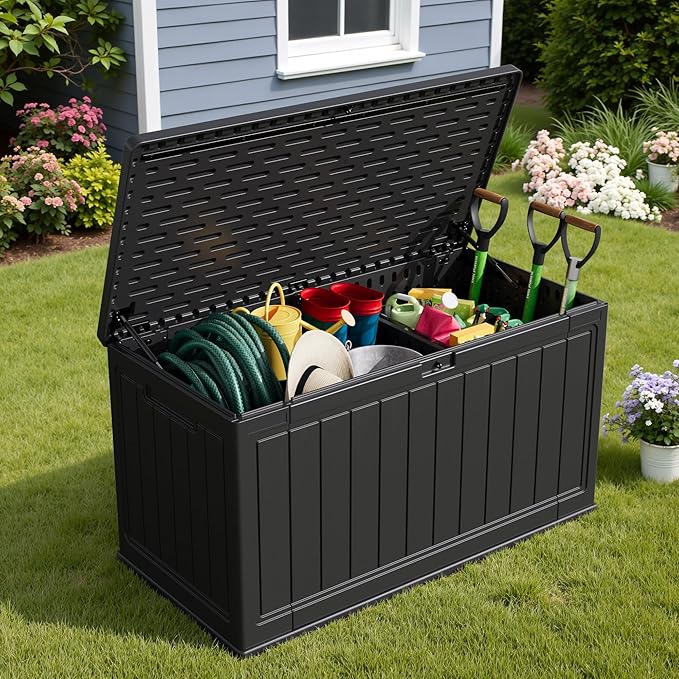 Devoko 160 Gallon Double-Wall Deck Box - Image 5
