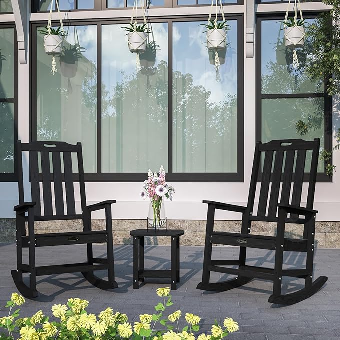 Oversized Rocking Chair Set of 2, Outdoor Rocking Chair - Image 2