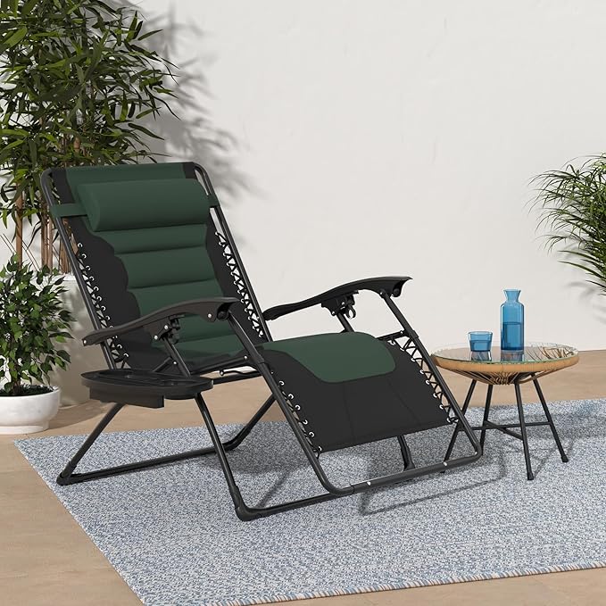 Best Choice Products Oversized Padded Zero Gravity Chair, Folding Outdoor Patio - Image 2