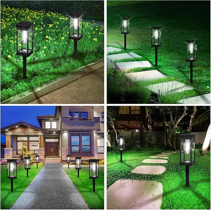 BesLowe Upgraded Solar Pathway Lights Outdoor, Super Bright Outside Lights - Image 7