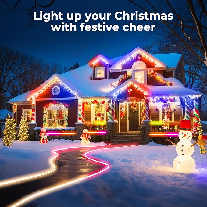 65.6FT LED Neon Rope Lights, Flexible Led Rope Lights Control - Image 2