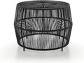 Furniture of America Ysar Boho Rattan Round Coffee Table Outdoor by FurnitureofAmerica