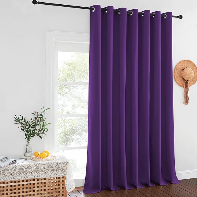 NICETOWN Patio Door Curtain Sound Blocking, Bedroom Privacy Room Divider Curtain by NICETOWN