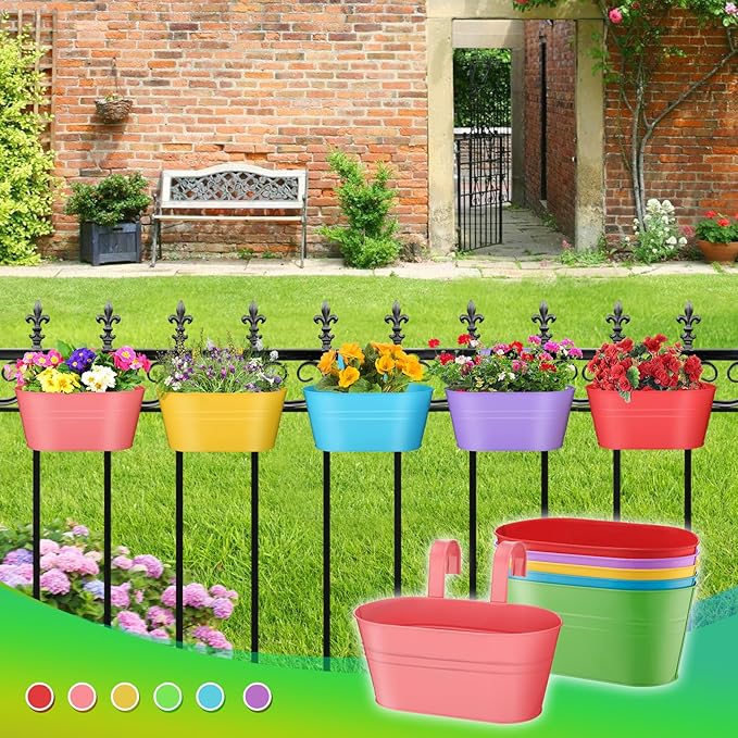 MADHOLLY Railing Planter with Drainage Holes - Image 7