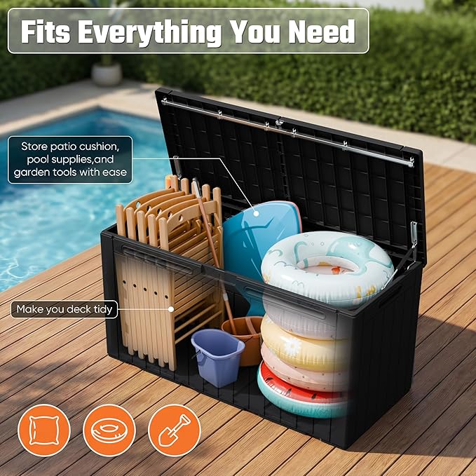Greesum 110 Gallon Outdoor Storage Box - Image 3