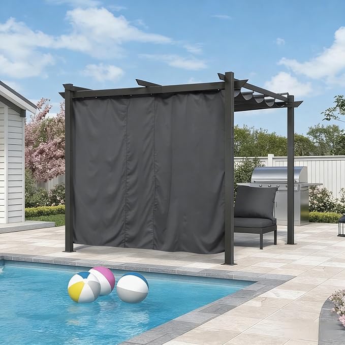PURPLE LEAF Outdoor Retractable Pergola by Unknown
